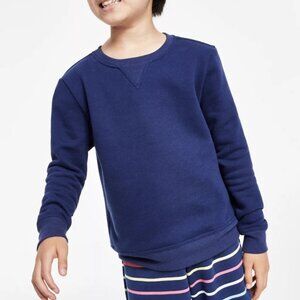 New! Kids Charter‎ Club Crewneck Sweater Medieval Blue 6-7 Cotton Blend $29.50